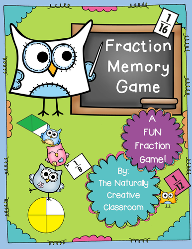 Fraction Memory Game