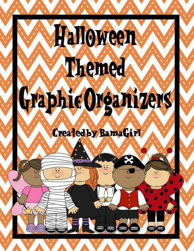 Halloween Themed Reading Graphic Organizers