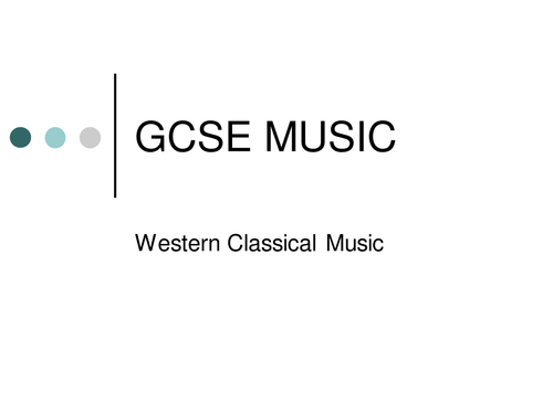 NEW AQA GCSE Music Western Tradition - Classical Period