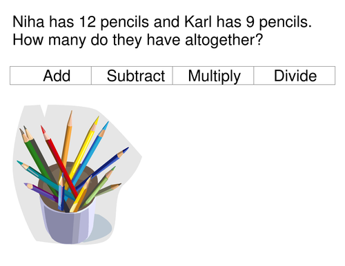 Word problems wallets