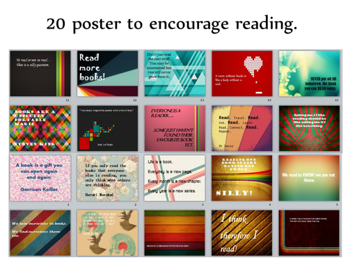20 modern design posters to encourage reading