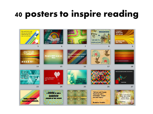 40 posters to inspire reading