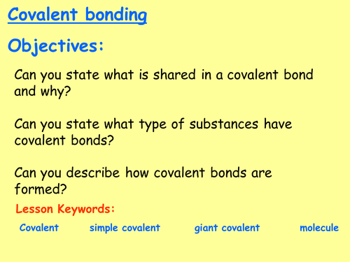 AQA C2 - Covalent bonding