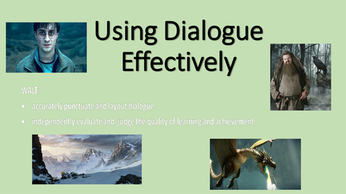 Using Dialogue in writing 