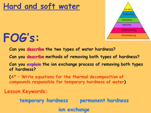 Edexcel C3.6 (Topic 2) - Hard and soft water