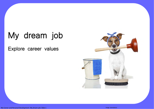 My dream job: Explore career values