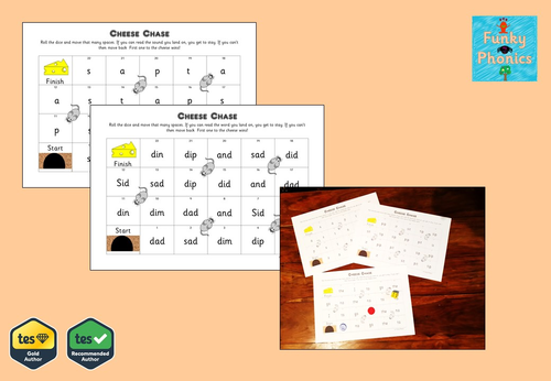 Phonics Phase 2 Games - Cheese Chase