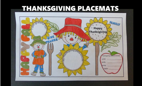 Thanksgiving placemats