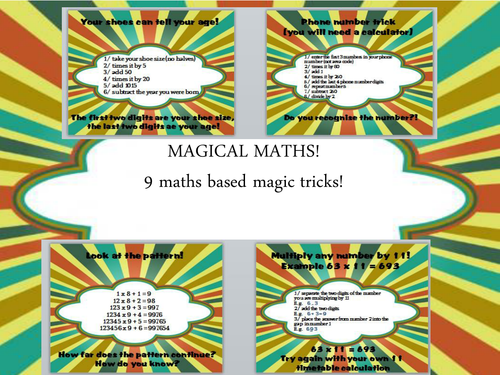 9 fun maths based magic tricks
