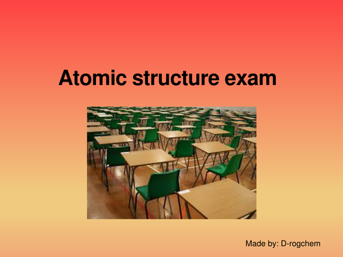 Chemistry: test-periodicity for 14-16 yr olds