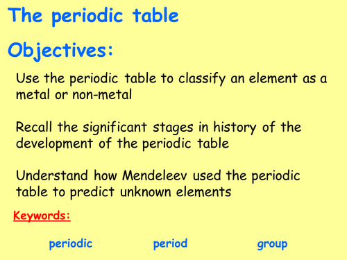 OCR C4 - Chemical Patterns lessons