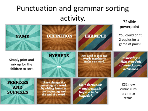 spag terms matching game grammar