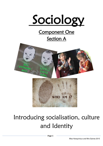 OCR Sociology paper 1 course material