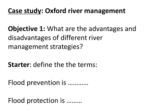 MEDC - Oxford river flood defences