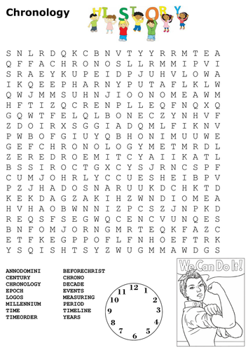 Chronology Word Search