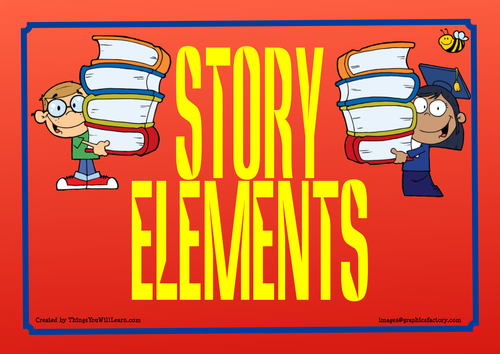 Story Elements Posters (Red)