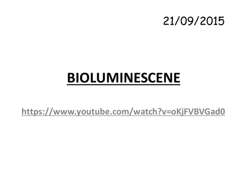 AQA Biomimicry - Bioluminescence