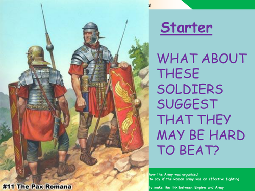 How the Roman Army was organised