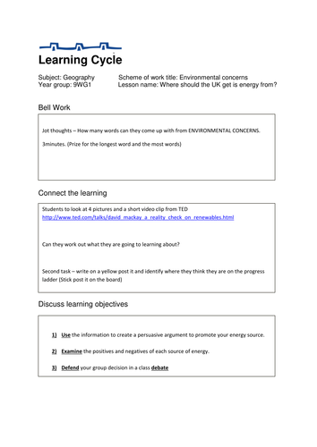 Where should we get our energy from