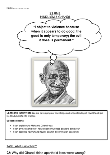 Gandhi Workbook