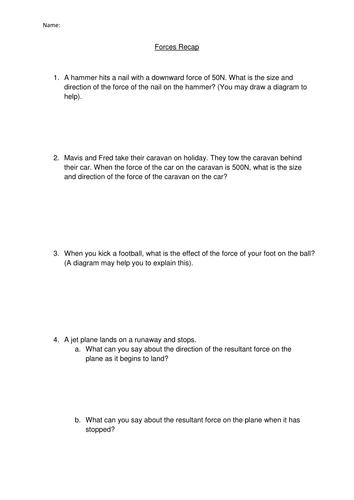 Forces and Acceleration