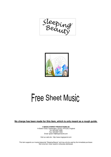 Sleeping Beauty (Musical Play for Primary Schools) 50 min