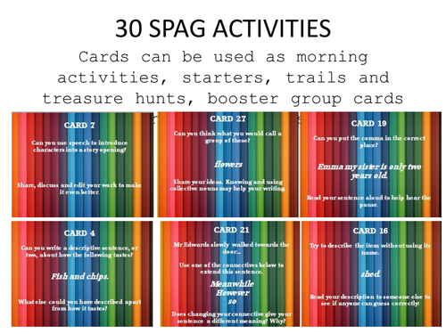 30 spag activities KS2