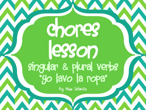 Spanish Chores Lesson