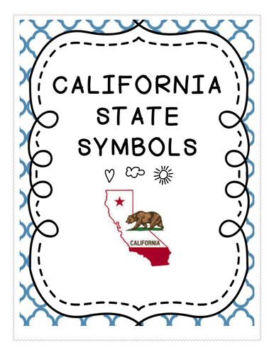 Social Studies : California State Symbols Unit and County Postcard Contest