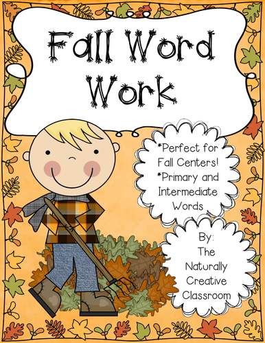 Fall Word Work Center