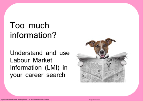 Too much information? Understand and use LMI (Labour Market Information) in your career search
