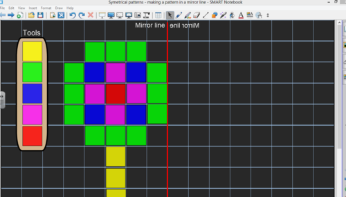 Completing symmetric patterns