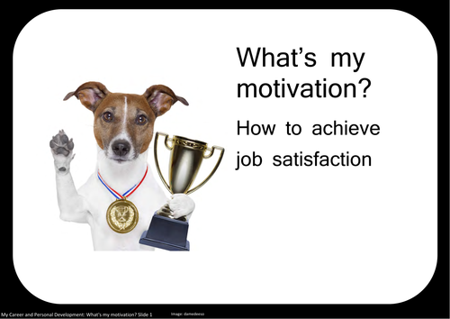 What's my motivation?  How to achieve job satisfaction