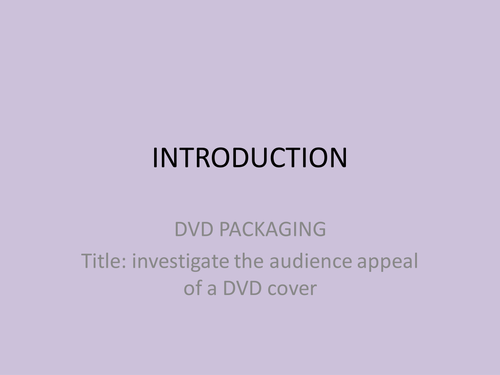 AQA ASSIGNMENT 1 COURSE WORK PACKAGING OF DVD'S