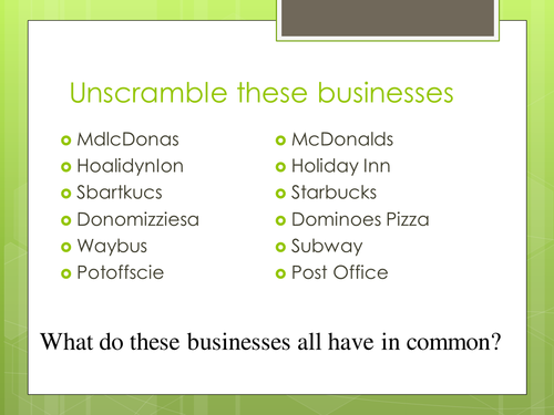 Business ownership: Franchises and Stakeholders