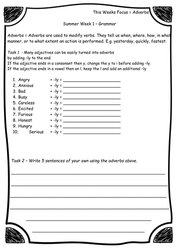 grammar and punctuation worksheets 14 weeks guided reading literacy year 4 nouns clauses teaching resources