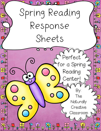 Spring Reading Response Sheets
