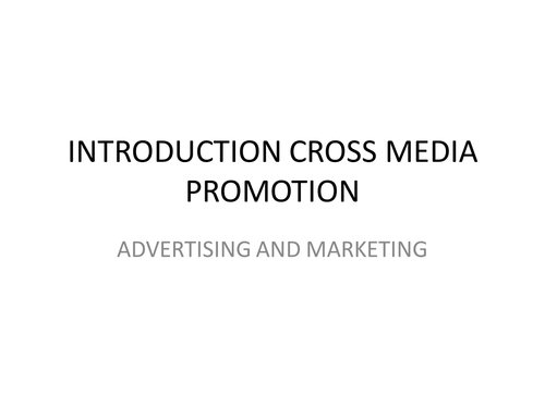 AQA ASSIGNMENT 2 CROSS MEDIA STUDY ADVERTISING & MARKETING