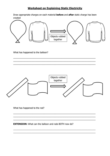 Explaining Static Electricity | Teaching Resources