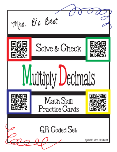 Solve & Check with QR Codes: Multiply Decimals