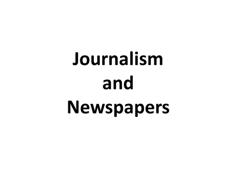 Newspaper Stories - Read All About it!