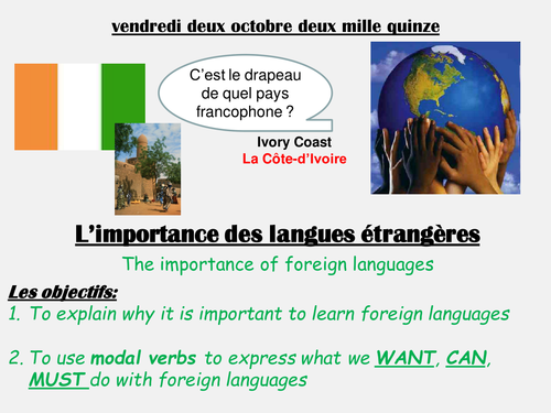 L'importance des langues etrangeres 1.