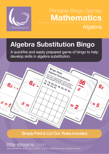 Substitution Game. Algebra. by kez84 - Teaching Resources - TES