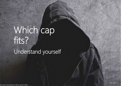 Which cap fits: Understand yourself