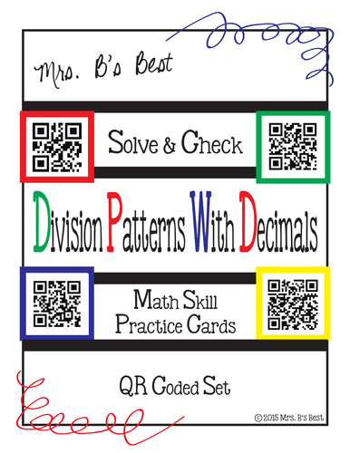 Solve & Check with QR Codes: Division Patterns with Decimals