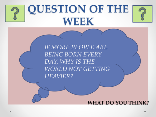 40 x question of the week