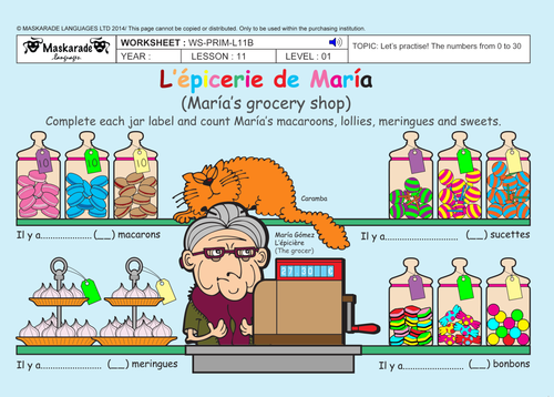 FRENCH- Y3/4-AT SCHOOL: Numbers 0 to 30/ Les nombres de 0 à 30/ Cooking recipe: les meringues