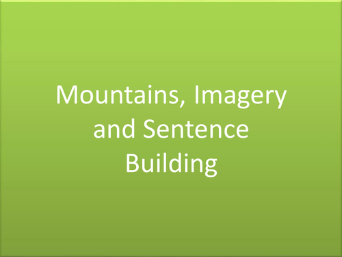 Mountain Sentence Builder