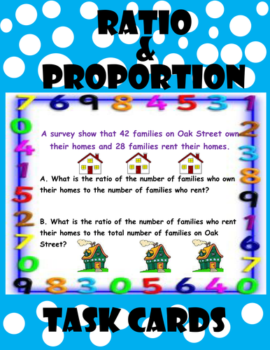 Ratio And Proportion Task Cards Teaching Resources