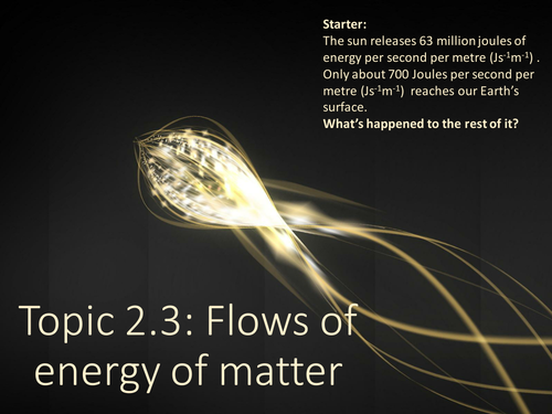 2.3 Flows of energy and matter (ESS)